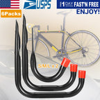 6 Packs Garage Storage Hooks 22lbs Load Bike Bicycle Hooks Heavy Duty Utility Hooks Wall Hanger Rack For Garage Basement Shop Ladder