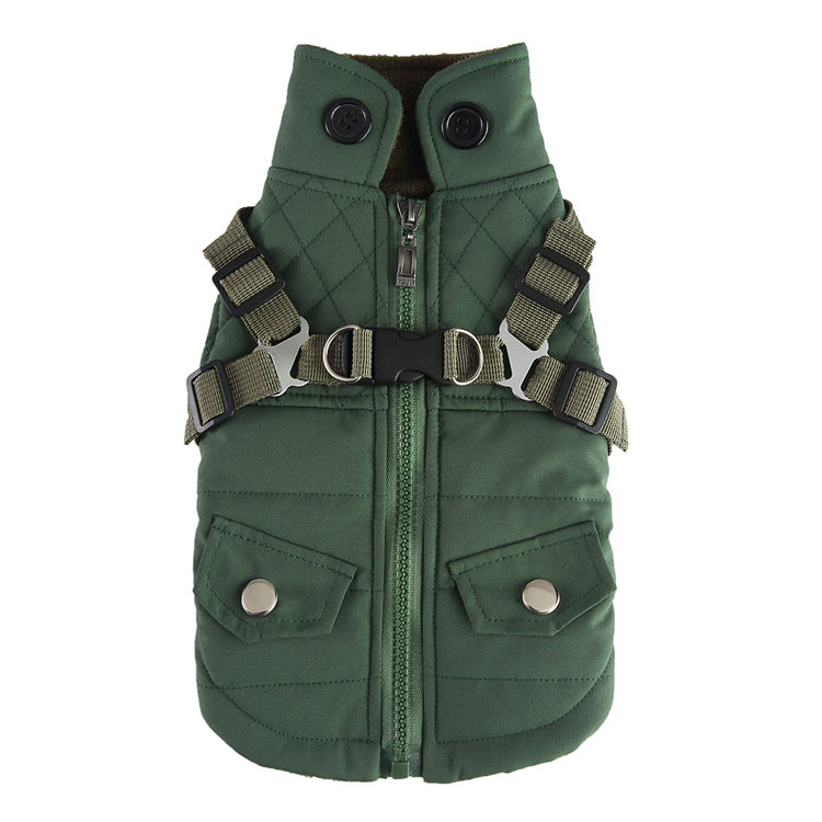 Pet Supplies Chest Back Zipper