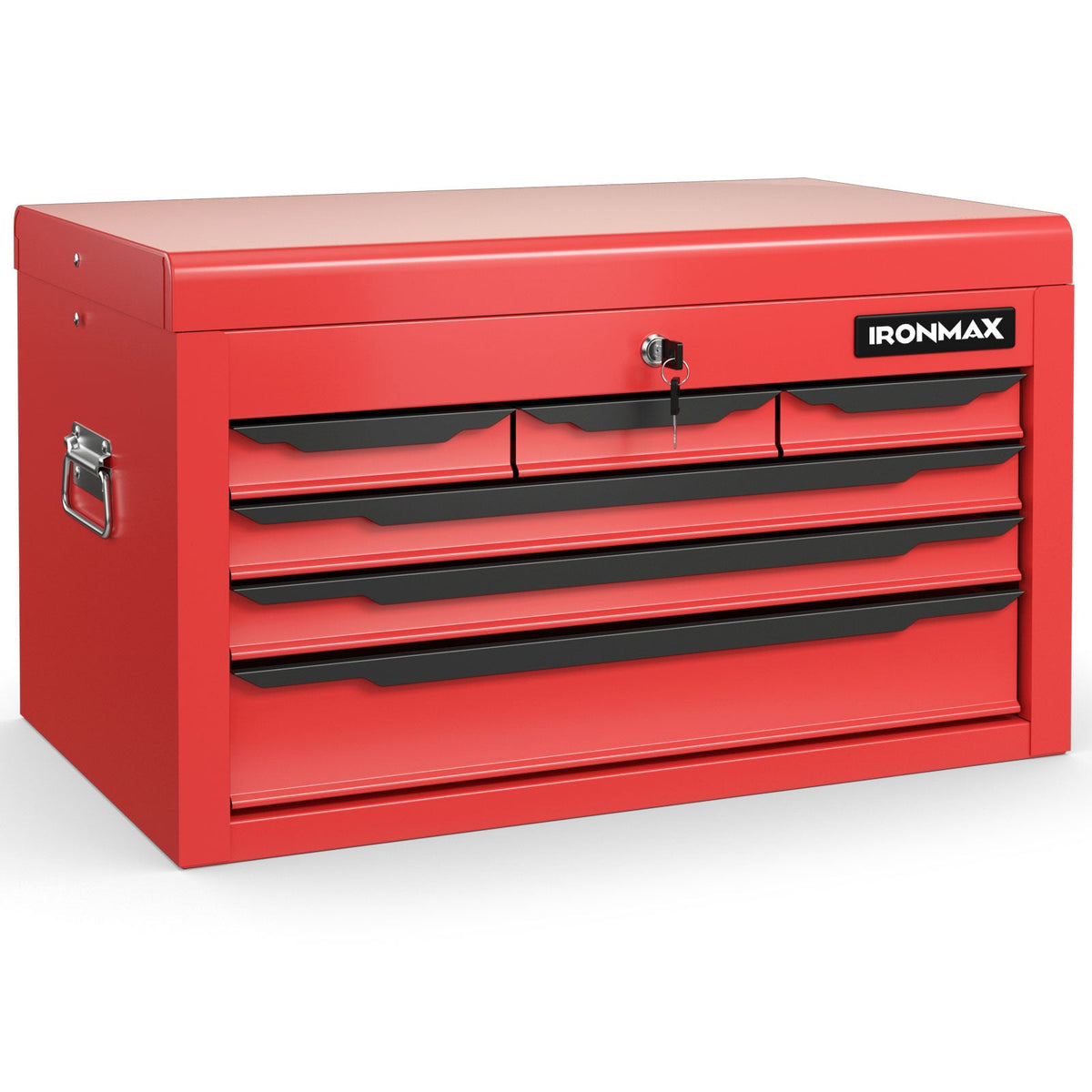 24 Inch Tool Chest Case with 6 Drawers and Top Storage for Garage Repair Shop & Warehouse