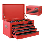 24 Inch Tool Chest Case with 6 Drawers and Top Storage for Garage Repair Shop & Warehouse