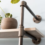 2 -Tier Wall Mounted Shelf By PIPE DECOR