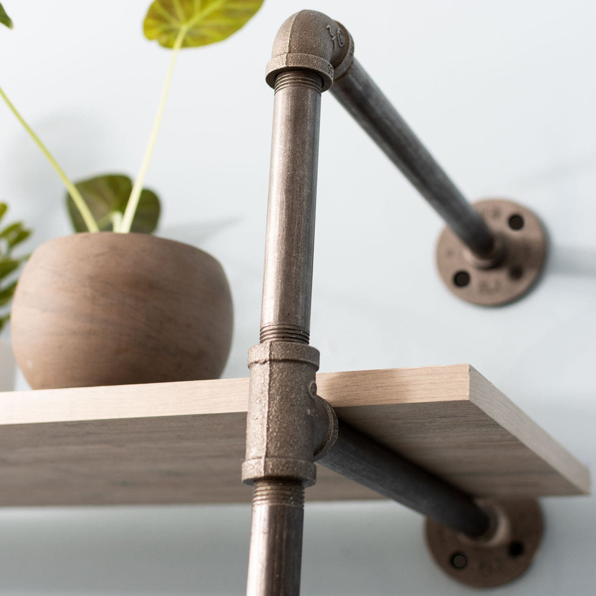 2 -Tier Wall Mounted Shelf By PIPE DECOR