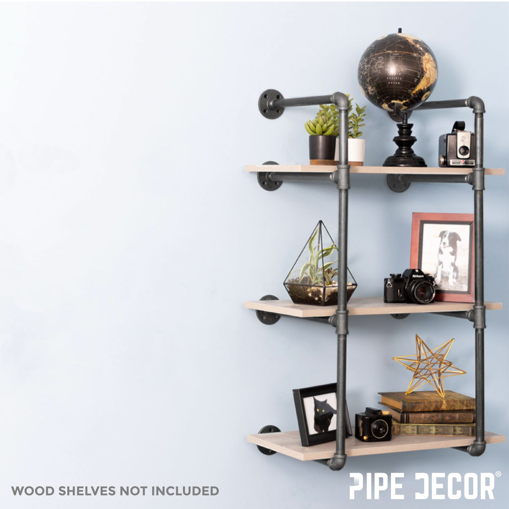 3 -Tier Wall Mounted Shelf By PIPE DECOR