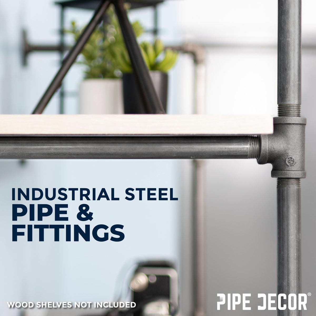 4 -Tier Wall Mounted Shelf By PIPE DECOR