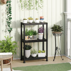 4-Tier Heavy-Duty Plastic Storage Shelves Freestanding Garage Shelving Unit