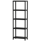 4-Tier Heavy-Duty Plastic Storage Shelves Freestanding Garage Shelving Unit