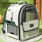 Pet supplies cat bag portable pet bag with side opening backpack for outdoor use