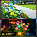 7 Color Changing Solar Garden Lights Waterproof. Patio, Yard, Pathway.