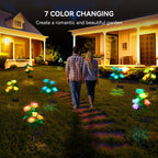 7 Color Changing Solar Garden Lights Waterproof. Patio, Yard, Pathway.