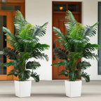35-inch artificial giant palm tree  2 pieces lifelike green leaves