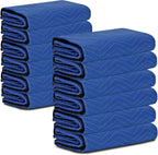 Moving Blankets 12 Pack,80’’x 72’’(35 lb/dz Weight) Quilted Shipping Furniture Pads