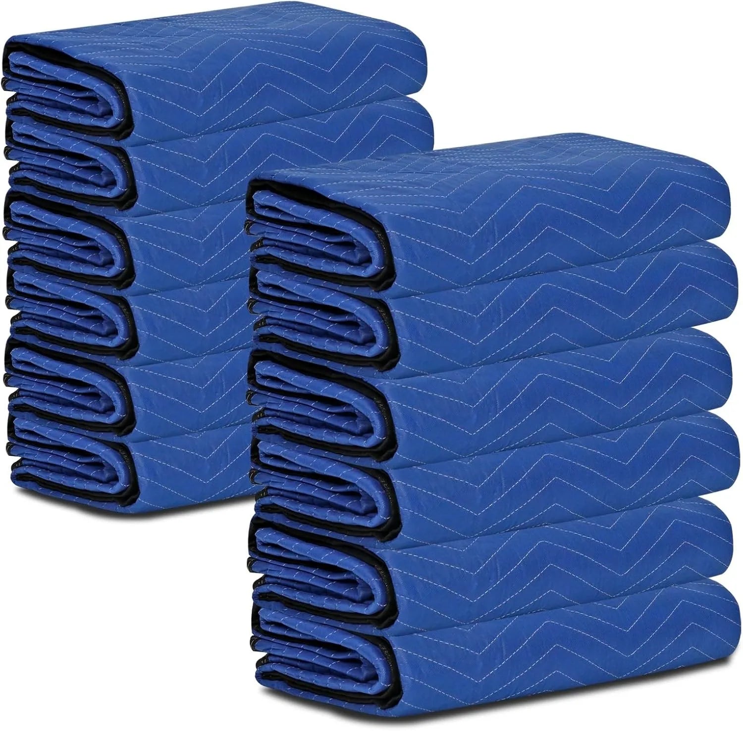 Moving Blankets 12 Pack,80’’x 72’’(35 lb/dz Weight) Quilted Shipping Furniture Pads