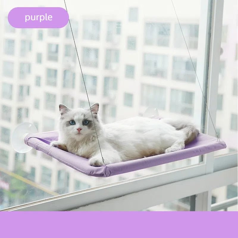 Upgrade cat hammock four season pet bed suction cup hanging cat bed folding window sill cat bed pet supplies