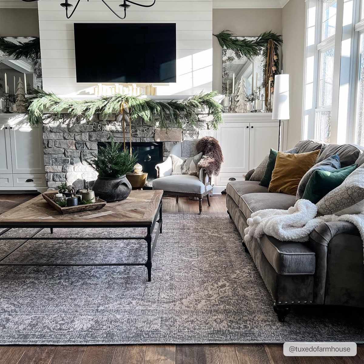 Greenpoint Dusty Blue Washable Rug