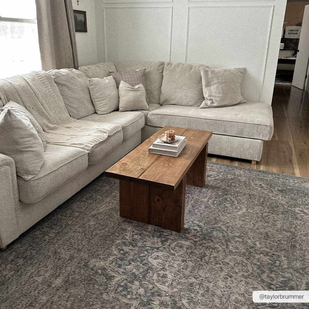 Greenpoint Dusty Blue Washable Rug