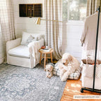 Greenpoint Dusty Blue Washable Rug