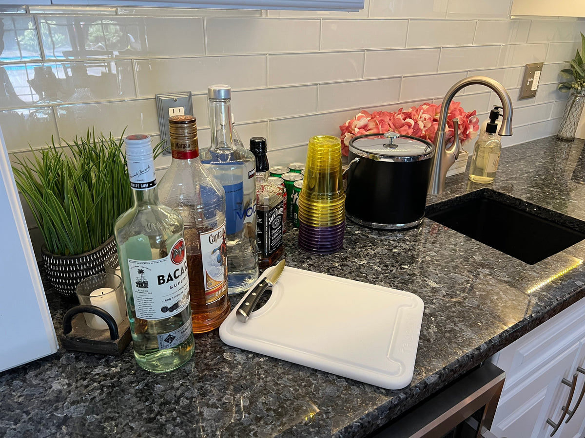 TRAPSKI Premium 1/2 Inch Thick HDPE Cutting Boards | Food-Grade Kitchen Prep Surface | Juice Grooves | Made in the USA