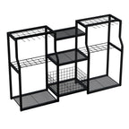 Freestanding Garden Tool Rack Outdoor Workshop Garage Storage Organizer with Slots for Tools