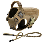 Large Dog Harness And Leash Set Malinois Training Walking Vest And Collar For Medium Large Dogs