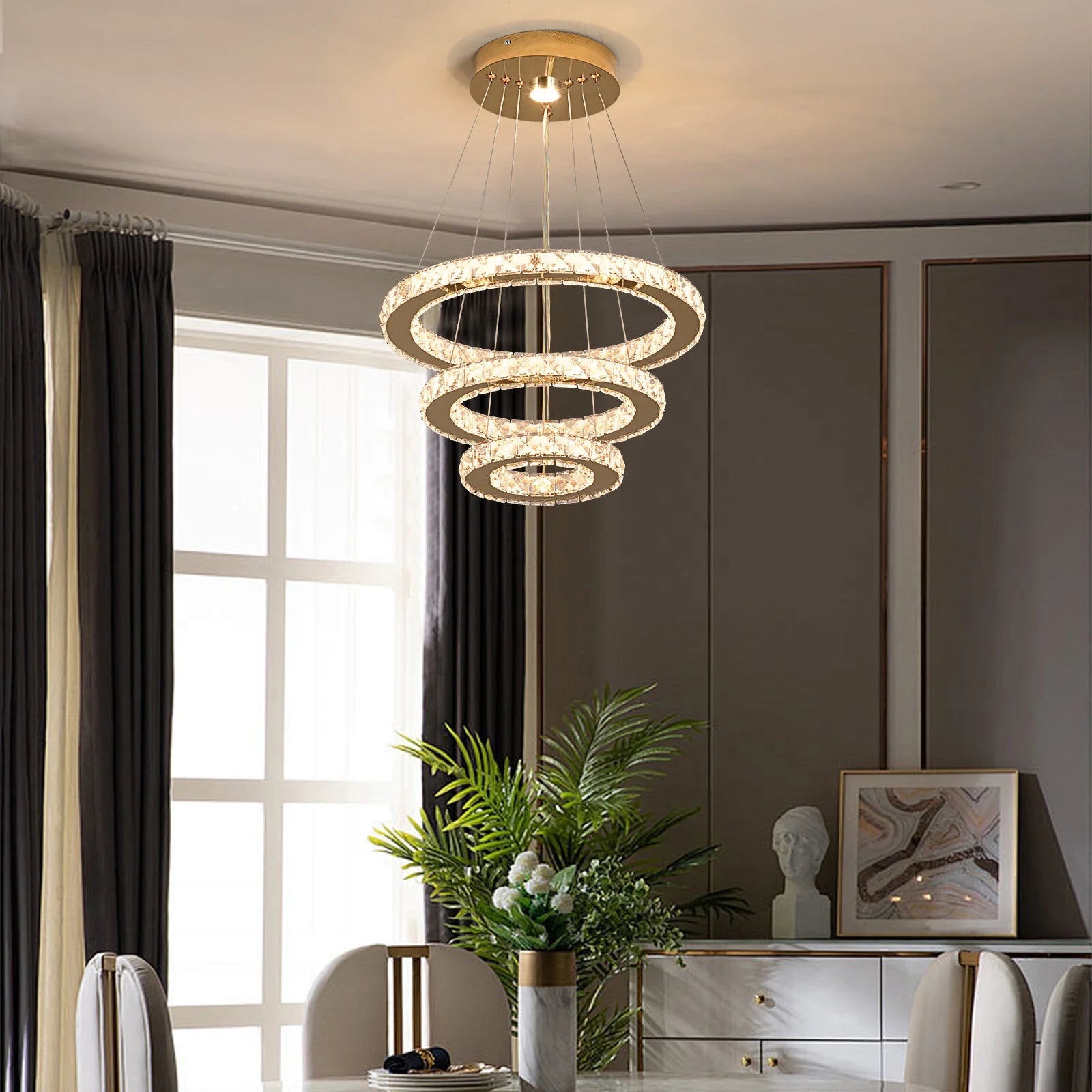 French luxury crystal LED chandelier
 ﻿