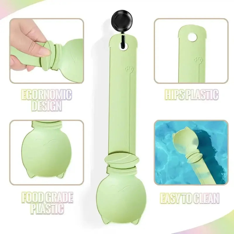 4 pcs Cat Strip Feeder, Pet Food Mixing Squeeze Spoon Tool,  Multifunctional Lickables Wet Treat Feeding Dispenser,