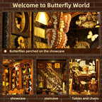 DIY Wooden Puzzle Miniature House Kit For Bookshelf Room Decoration