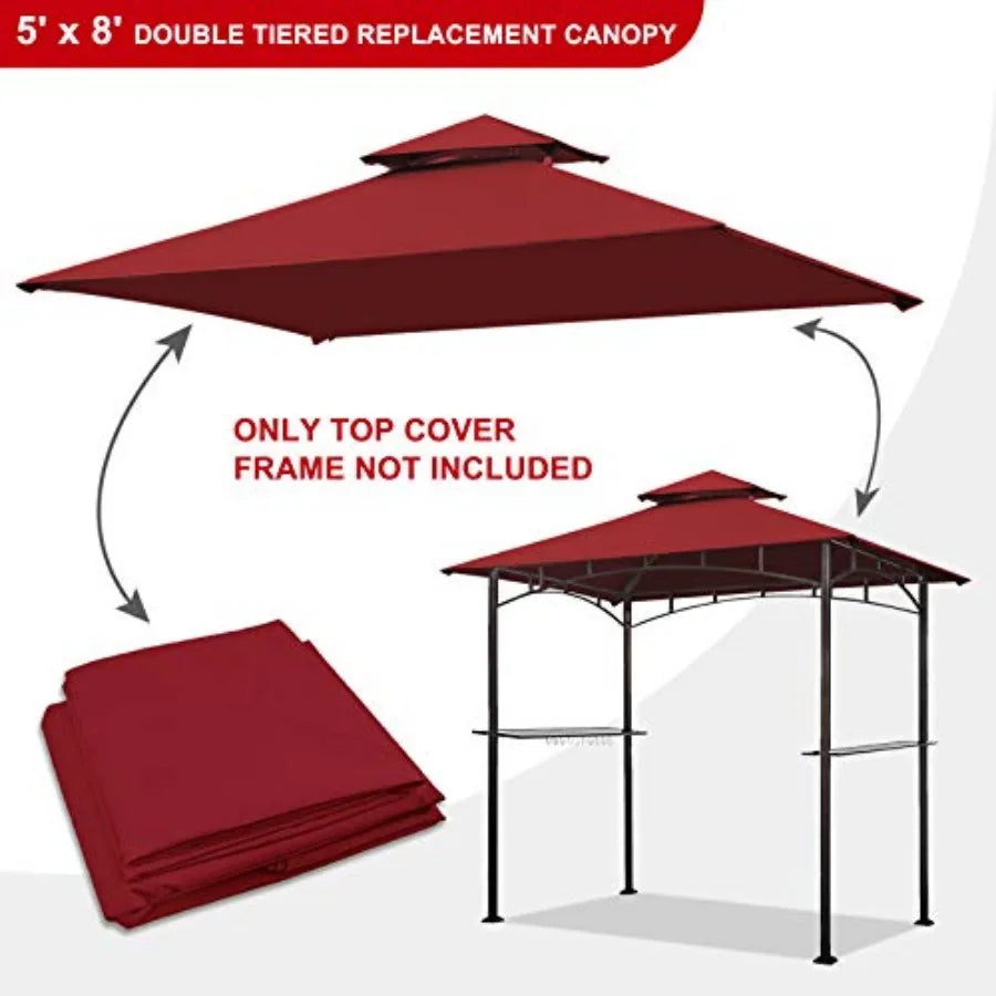 USA High Performance Grill Gazebo Replacement Canopy BBQ Gazebo Shelter Top