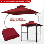 USA High Performance Grill Gazebo Replacement Canopy BBQ Gazebo Shelter Top