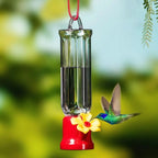 1Pc Portable Humming Bird Transparent Plastic Leak-proof Water Feeder