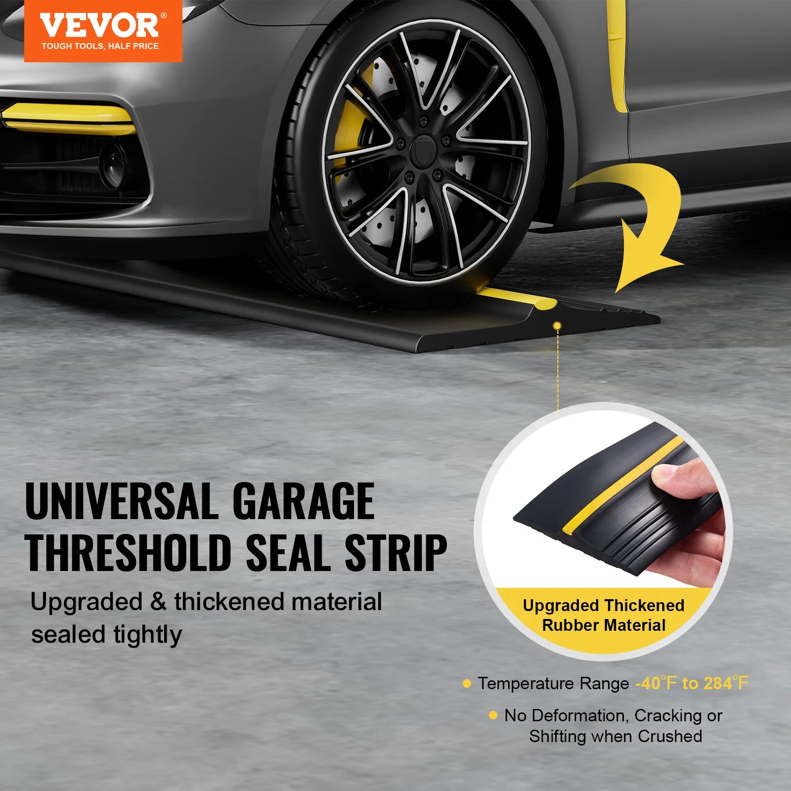 10/12/20 FT Garage Door Threshold Bottom Seal Strip Weatherproof