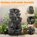Waterfall-style Rock Water Feature Fountain