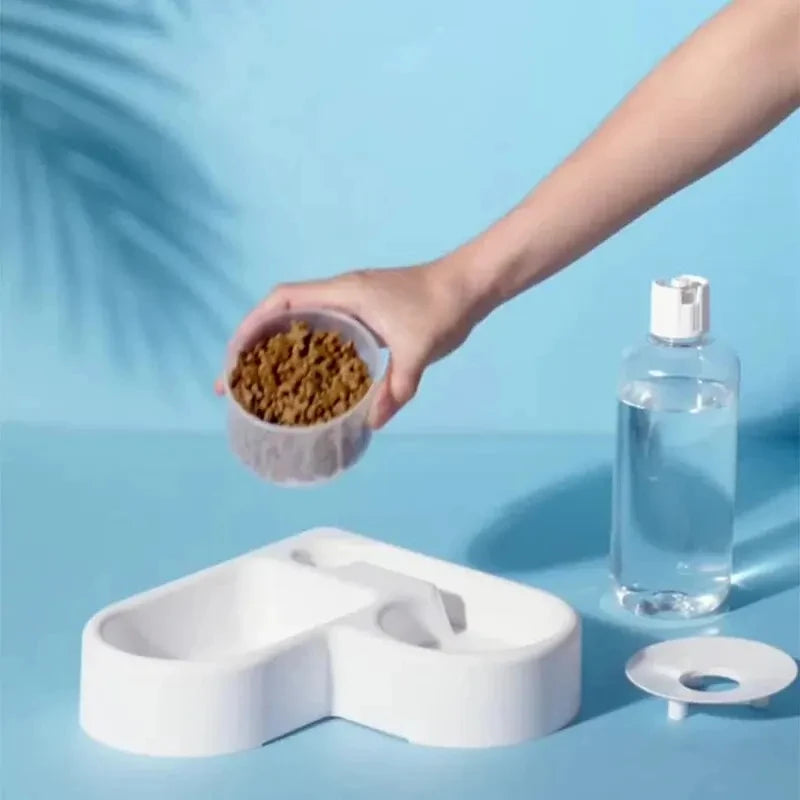 Automatic Moisture-proof Cat Bowl Dual-use Multi-functional Drinking And Feeding