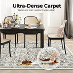 Retro Turkish Persian Vintage Washable Area Rug