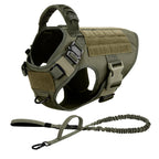Large Dog Harness And Leash Set Malinois Training Walking Vest And Collar For Medium Large Dogs