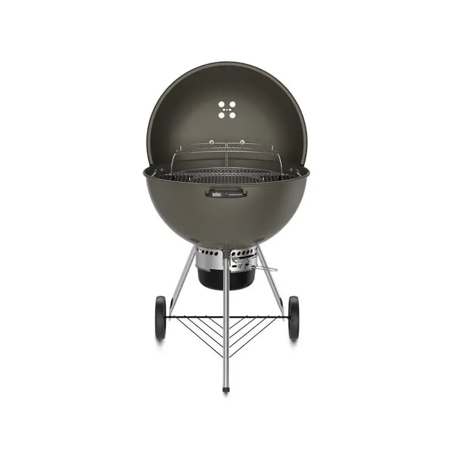 Charcoal Grill, 26Inch, Smoke Gray Premium Outdoor BBQ Grill with Tuck Away Lid Holder and OneTouch Cleaning System,