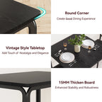Small Dining Table Set With 2 Upholstered Chairs