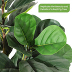 5/6/7 FT Artificial Faux Fiddle Leaf Fig Tree with Pot