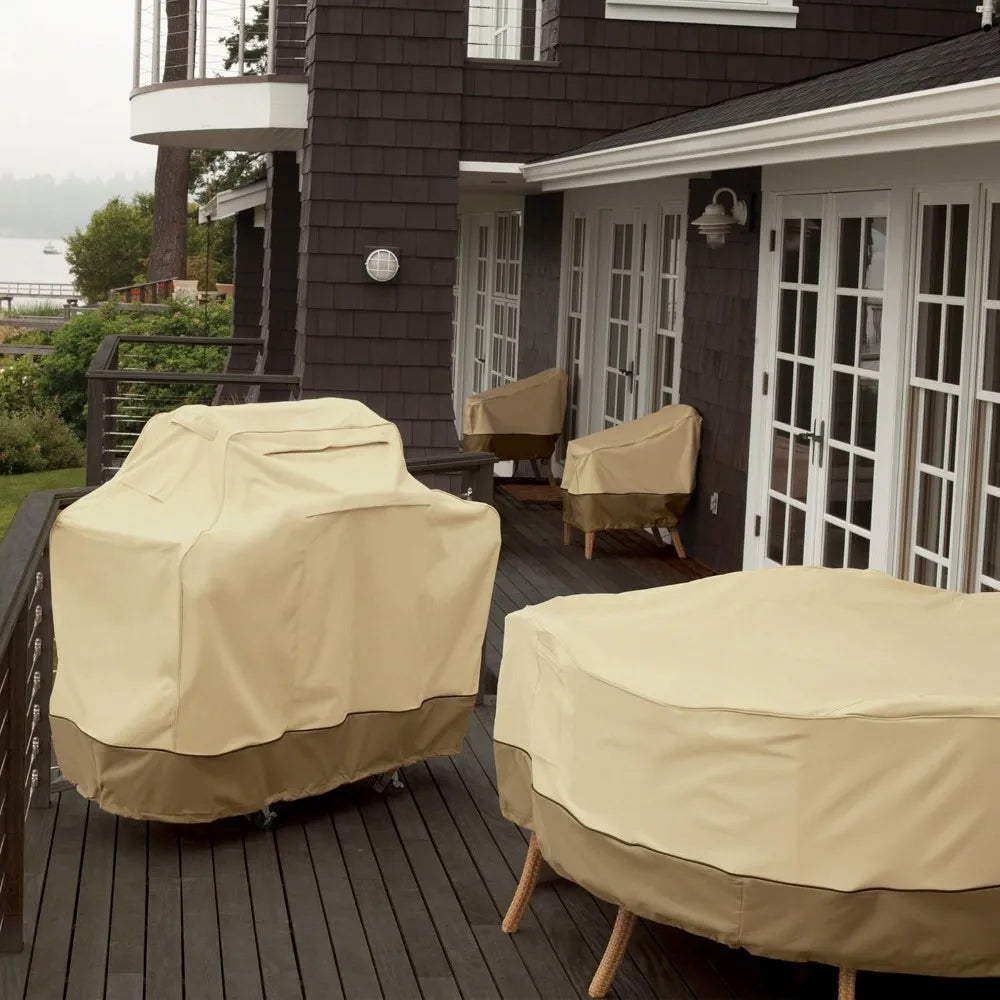 Water-Resistant 64 Inch BBQ Grill Cover with Secure Fit & Durable Design
