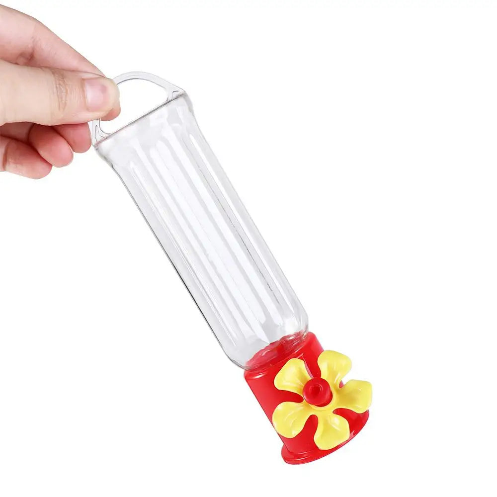 1Pc Portable Humming Bird Transparent Plastic Leak-proof Water Feeder