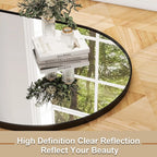 26" x 71" Full Length - Aluminum Alloy Frame Full Body - Extra Large Floor Mirror