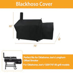 Grill Cover for Oklahoma Joe's Longhorn Offset Smoker Heavy Duty Waterproof UV Resistant