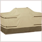 Water-Resistant BBQ Grill Cover for 98 Inch Island with Center Grill Head, Heavy Duty Protection