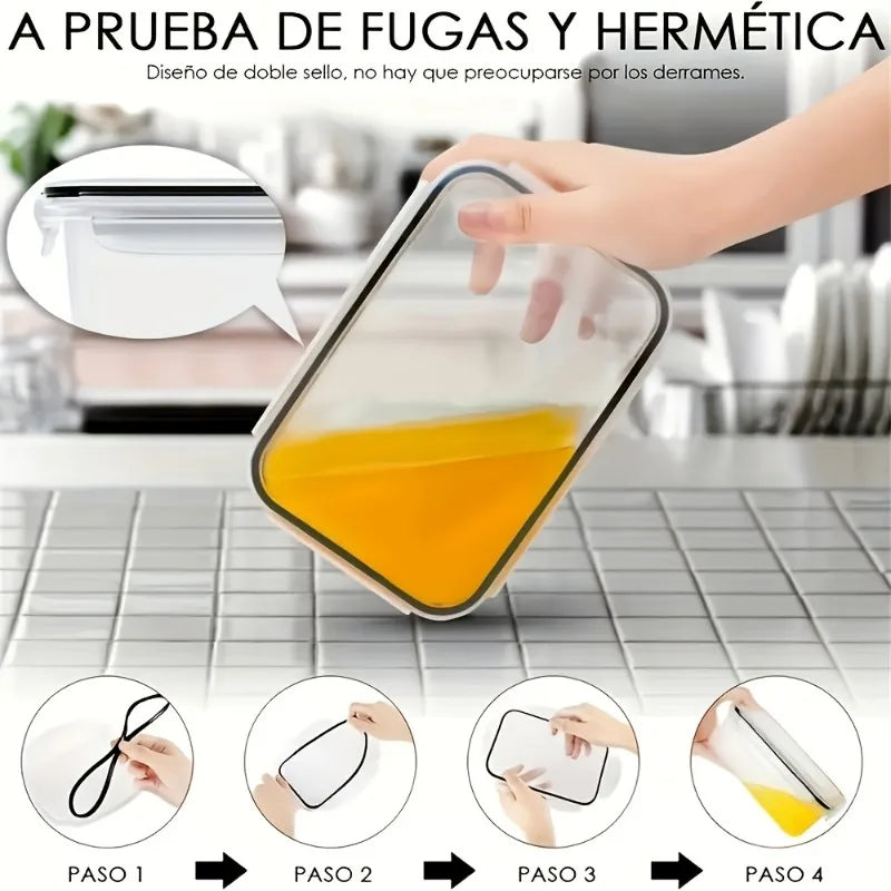 48Pcs BPA-Free Food Storage Airtight Containers & Lids Set