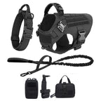 Large Dog Harness And Leash Set Malinois Training Walking Vest And Collar For Medium Large Dogs