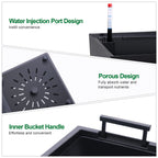 2pcs Outdoor Indoor Planter Pots with Drainage Holes Auto Watering,