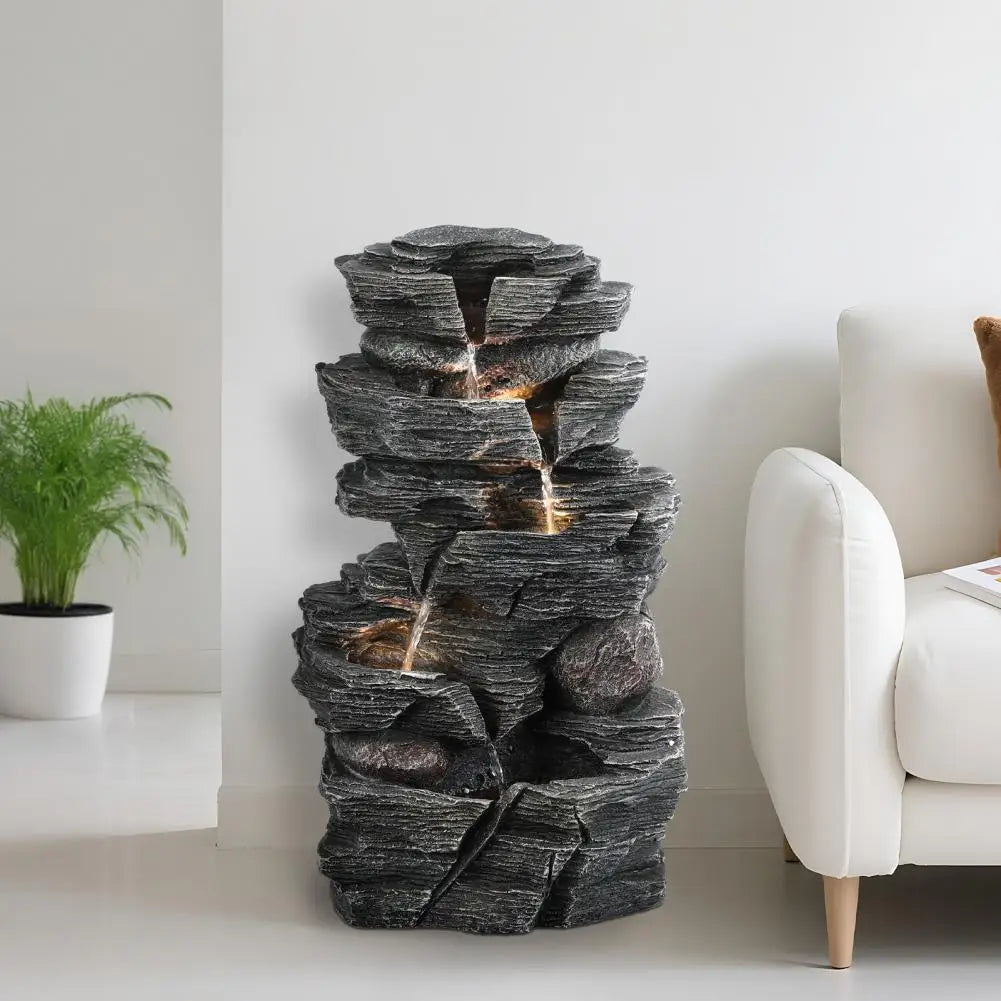 Waterfall-style Rock Water Feature Fountain