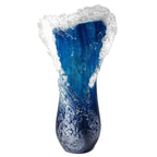 Sea Wave Vase Resin Blue Decoration