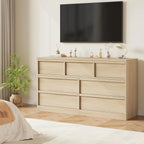 7 Drawer Large Storage Wooden Dresser