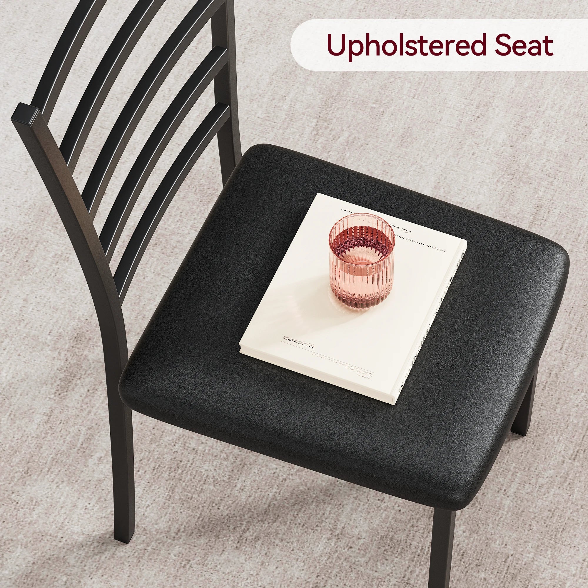 Small Dining Table Set With 2 Upholstered Chairs