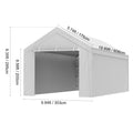 Carport Replacement Canopy Cover Heavy-Duty Waterproof & UV Protected with Ball Bungees